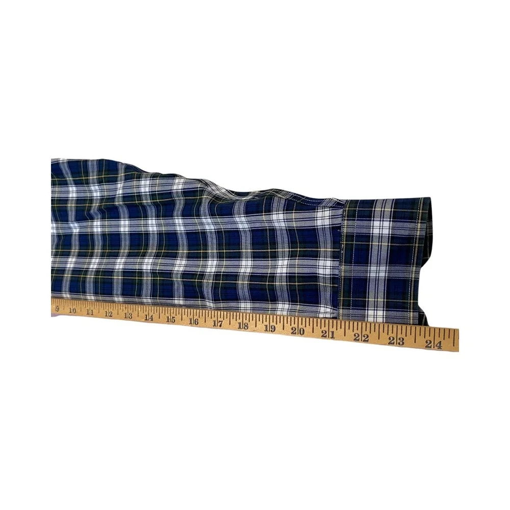 Brooks Brothers Madison Men's Small Plaid Button Down Long‎ Sleeve Shirt